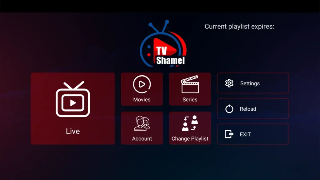 Shamel TV app op Android