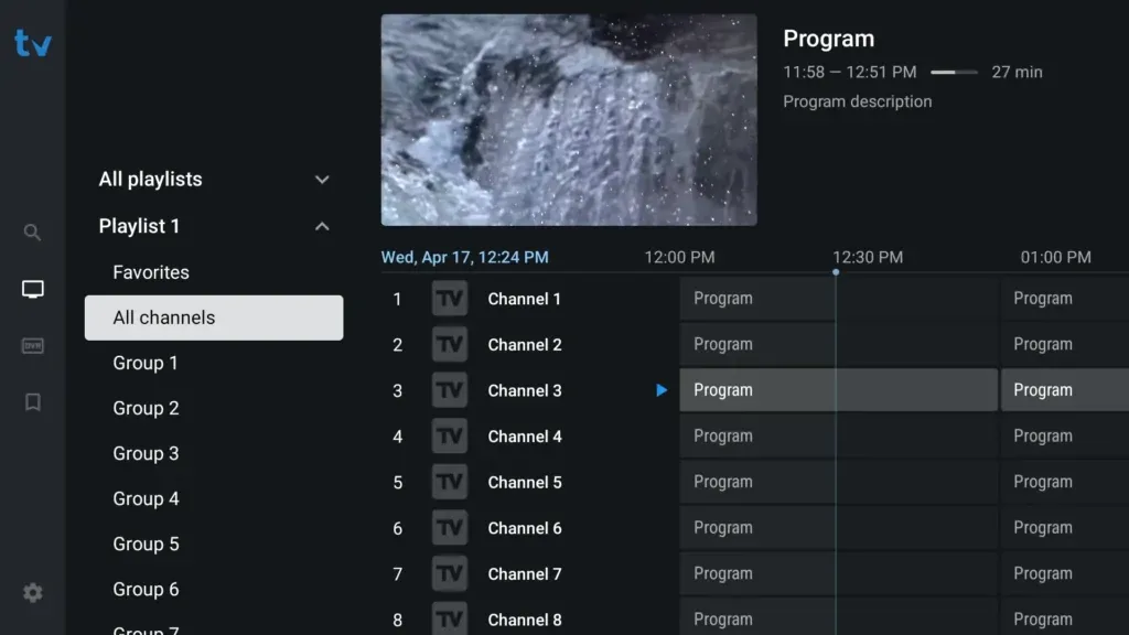 TiviMate app op Android TV