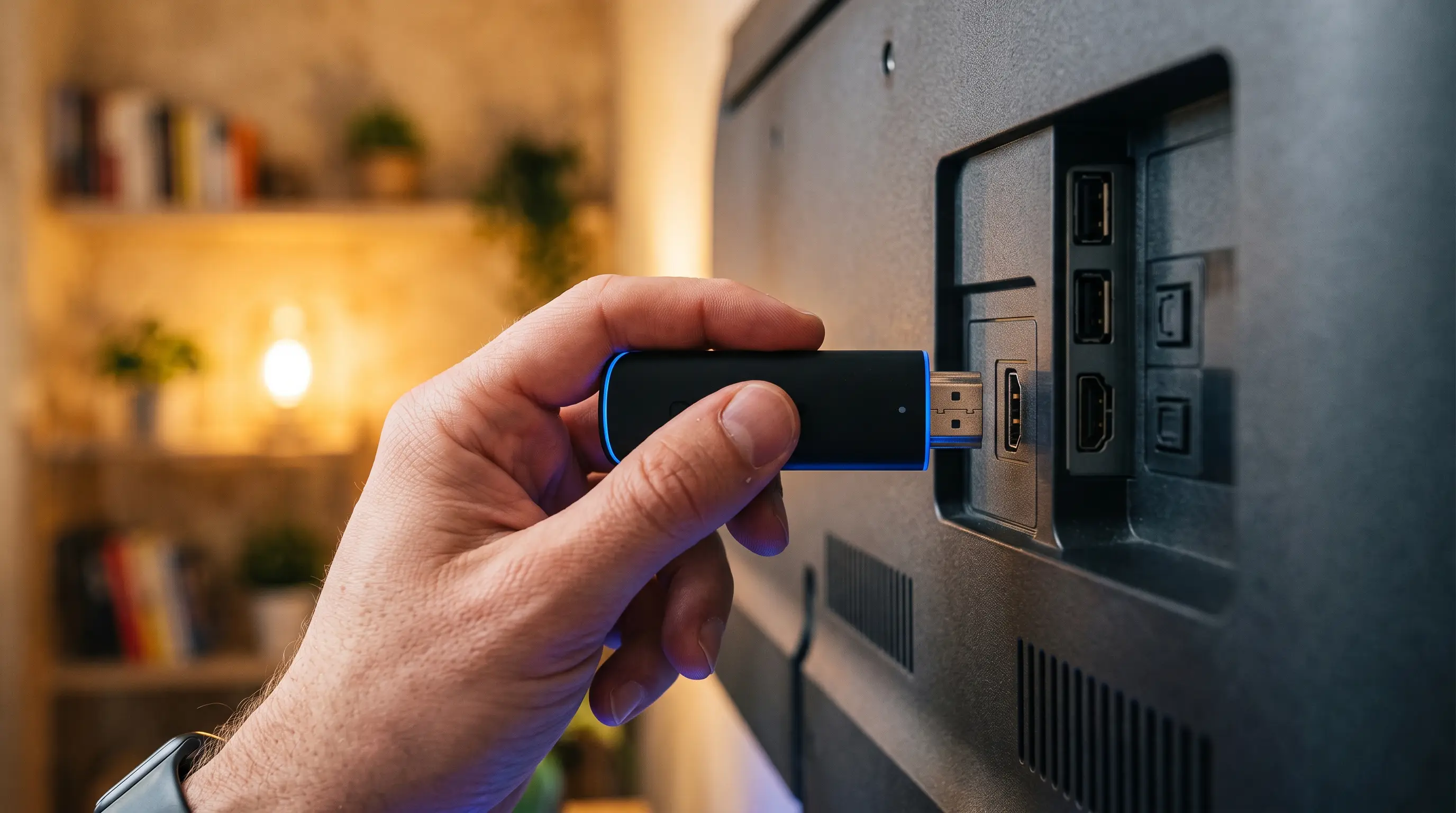 Fire TV Stick aansluiten op de HDMI-poort van de televisie