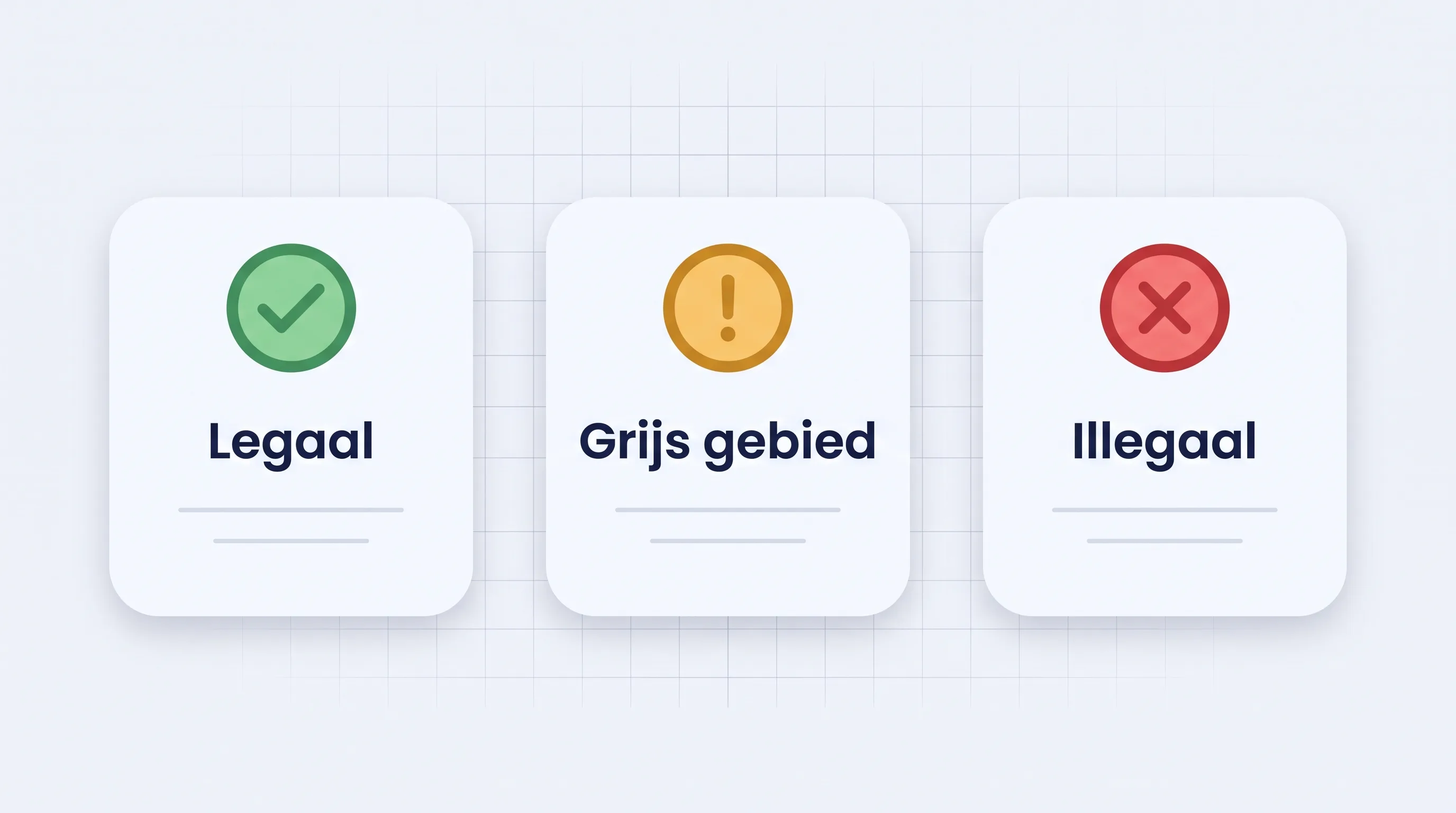 Overzicht van legaal, grijs en illegaal gedrag van IPTV-aanbieders