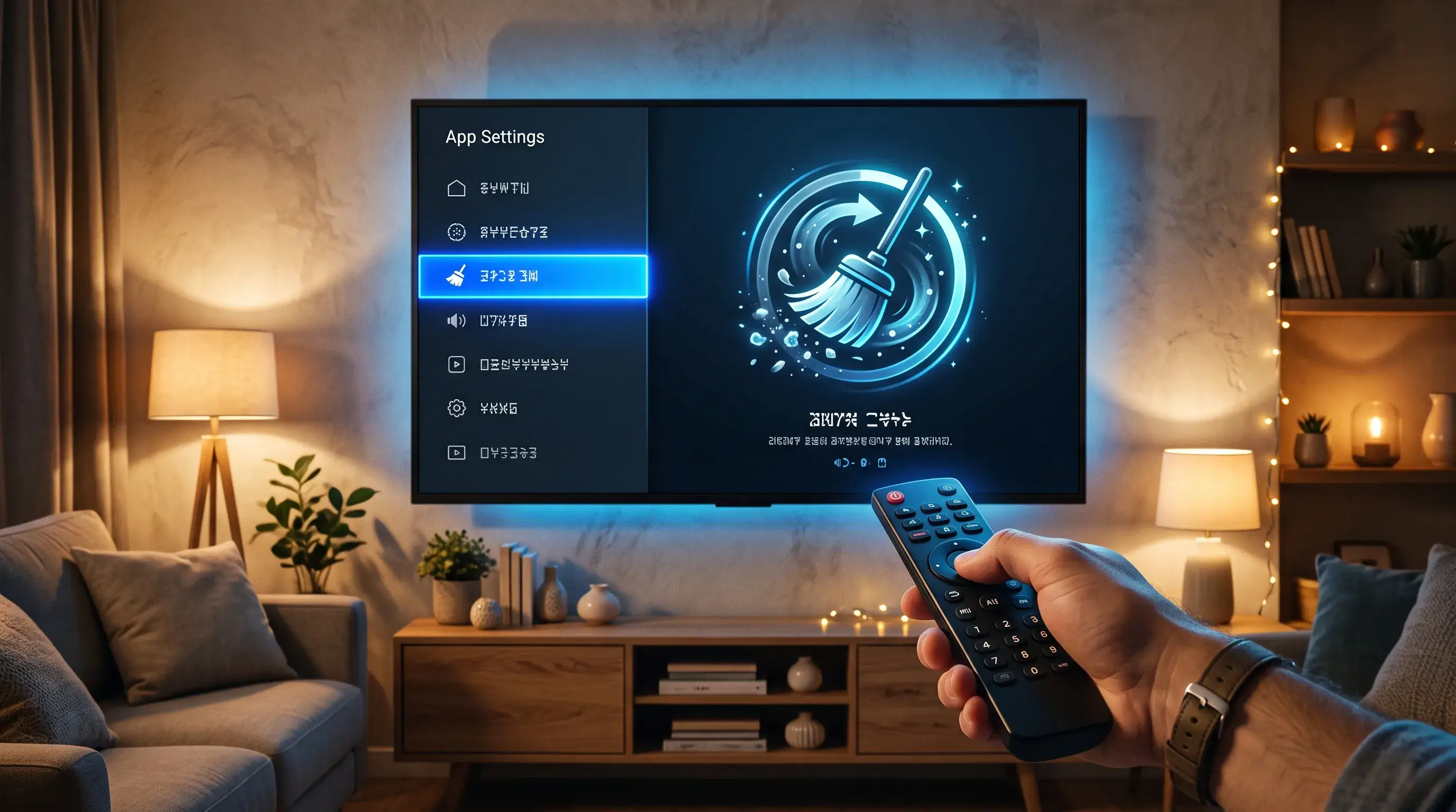 Cache wissen van een IPTV app op Android TV om storing te verhelpen