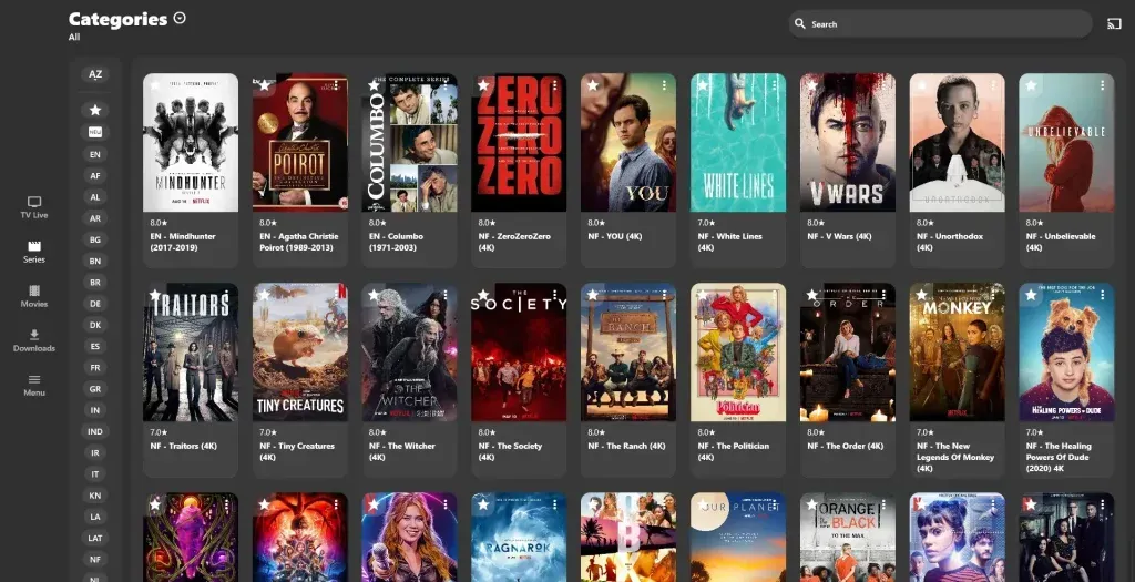 TvMate IPTV Player op Windows